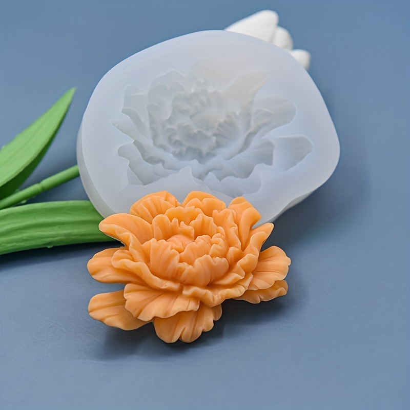 

1pc, Peony Flower Shape Chocolate Mold, 3d Silicone Mold, Candy Mold, Fondant Mold, For Diy Cake Decorating Tool, Baking Tools, Kitchen Gadgets, Kitchen Accessories, Home Kitchen Items