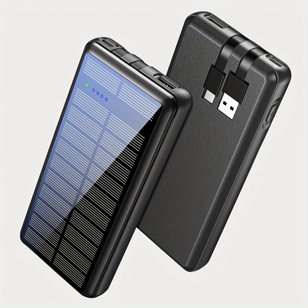 Solar Panel Charger 5000mAh Portable Charger Backup External Battery Power  Pack