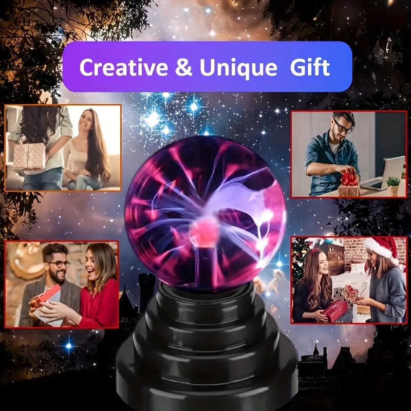 Luce della lampada a sfera al plasma, giocattolo di novità del globo della  sfera della nebulosa sensibile al tocco per bambini e adulti per feste,  decorazioni e regali