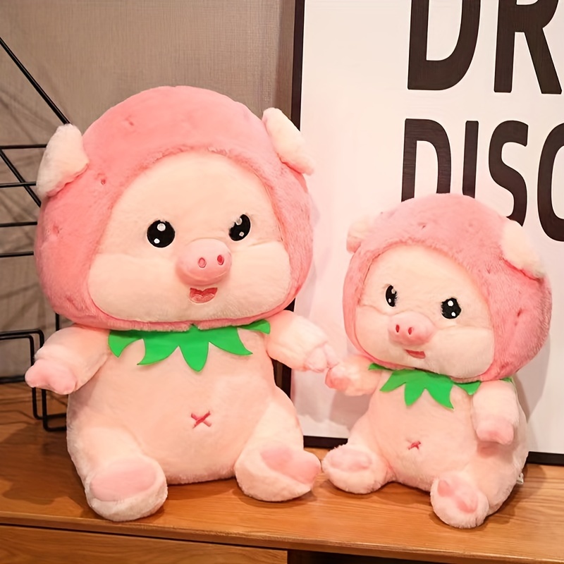 Strawberry Pig Pillow Plush Doll Suitable Home - Temu