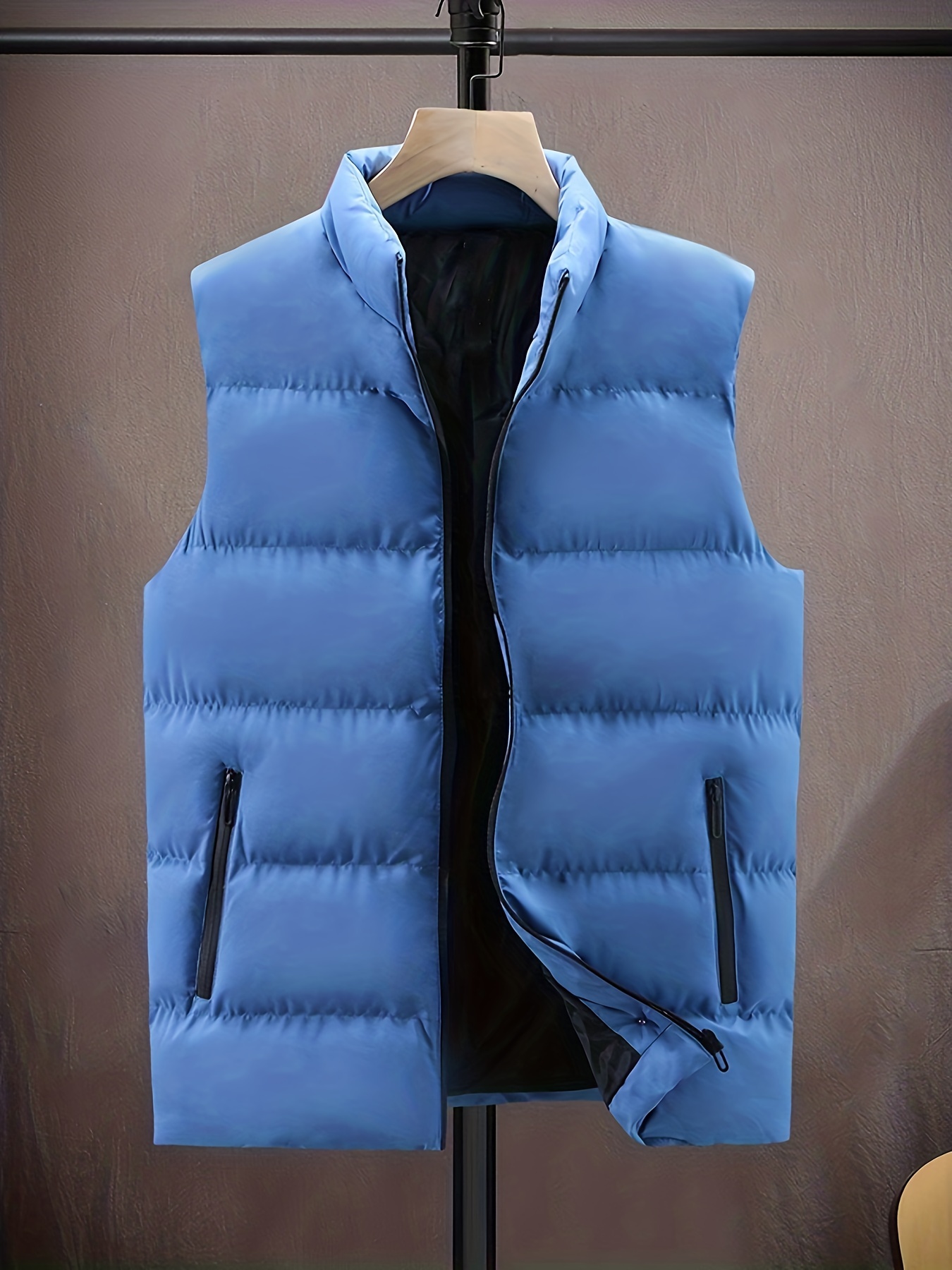 Men's Thermal Vest Sleeveless Jacket Trendy Warm Winter - Temu