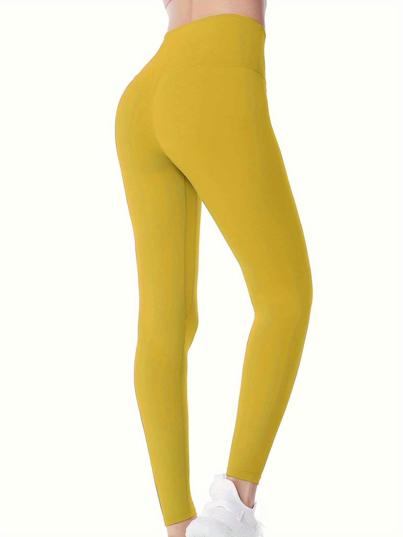 72 Pieces Mopas Ladies Nylon Leggings Yellow - Womens Leggings - at 