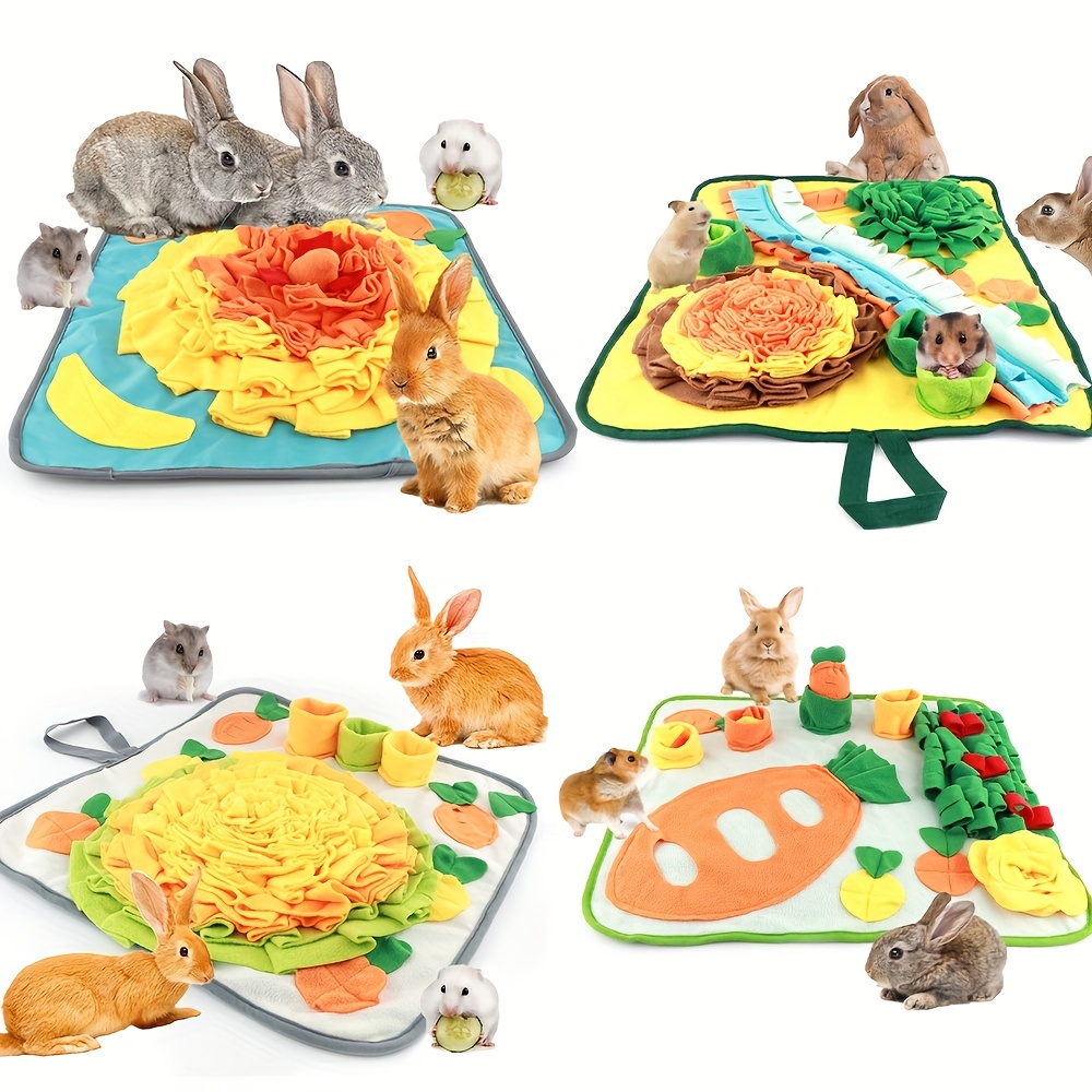 Interactive Foraging Fun: Rabbit Sniffing Pad Puzzle Toy Feeding Mat - Temu
