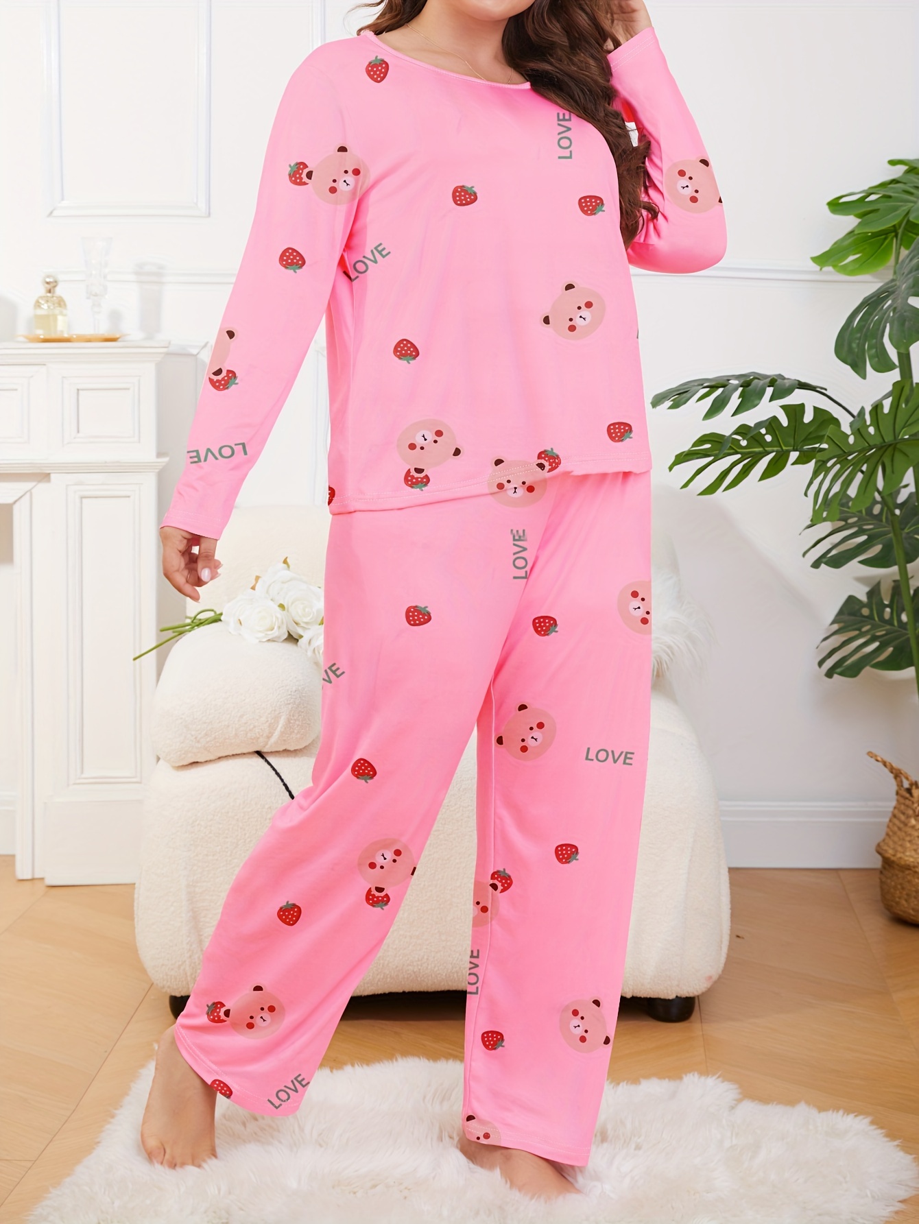 Cute Pajamas For Valentines - Temu