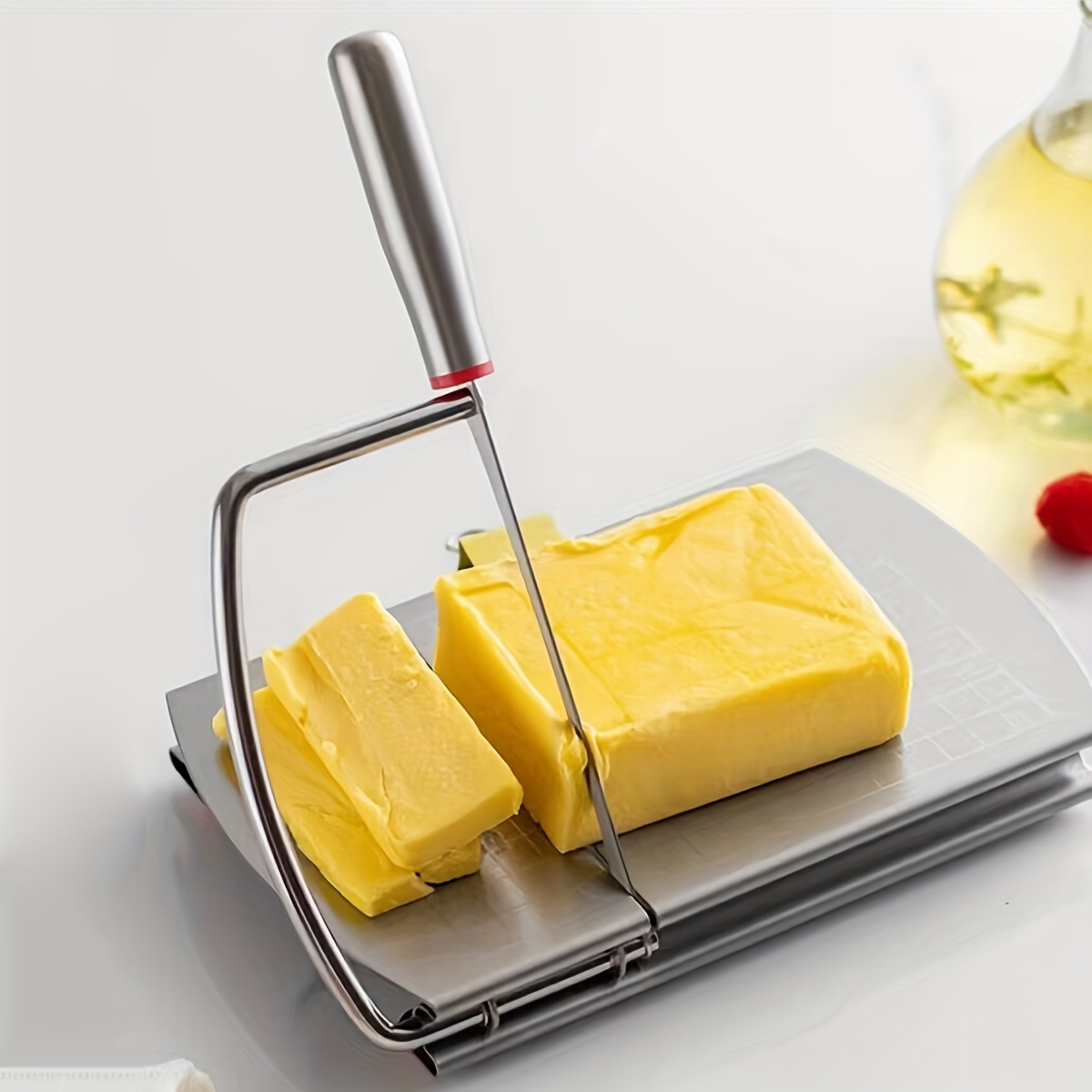1 pezzo, affetta formaggio, affetta formaggio mentale con impugnatura  ergonomica, affetta formaggio a filo per formaggio in blocchi, taglia  formaggio