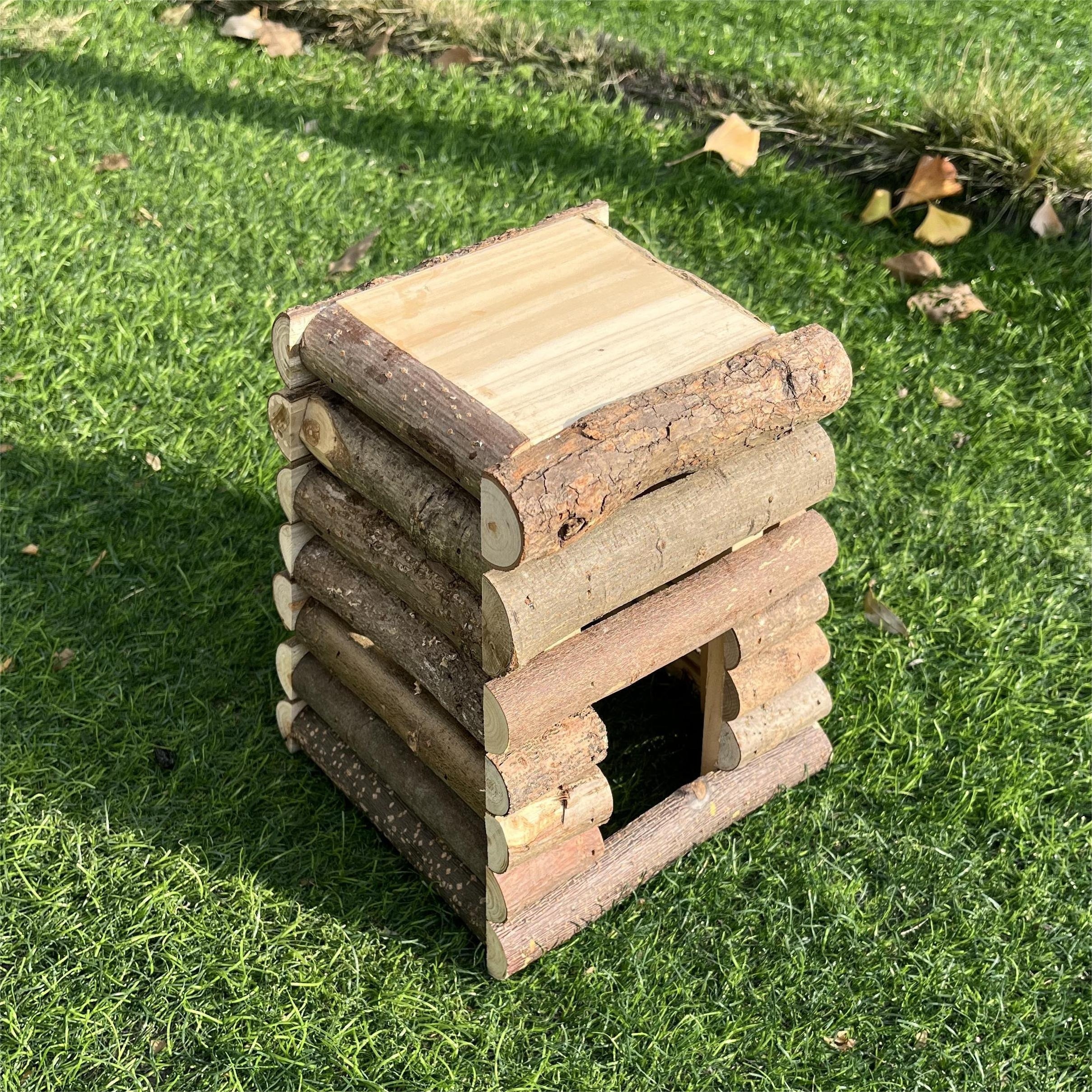 Cachette en bois pour petit animal de compagnie Petite cachette en