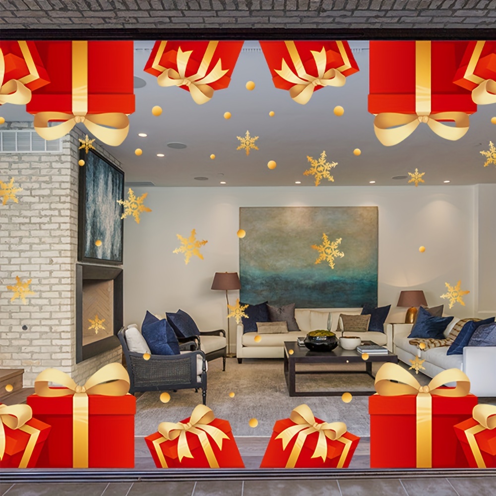 

1pc Christmas - , No-glue Pvc For