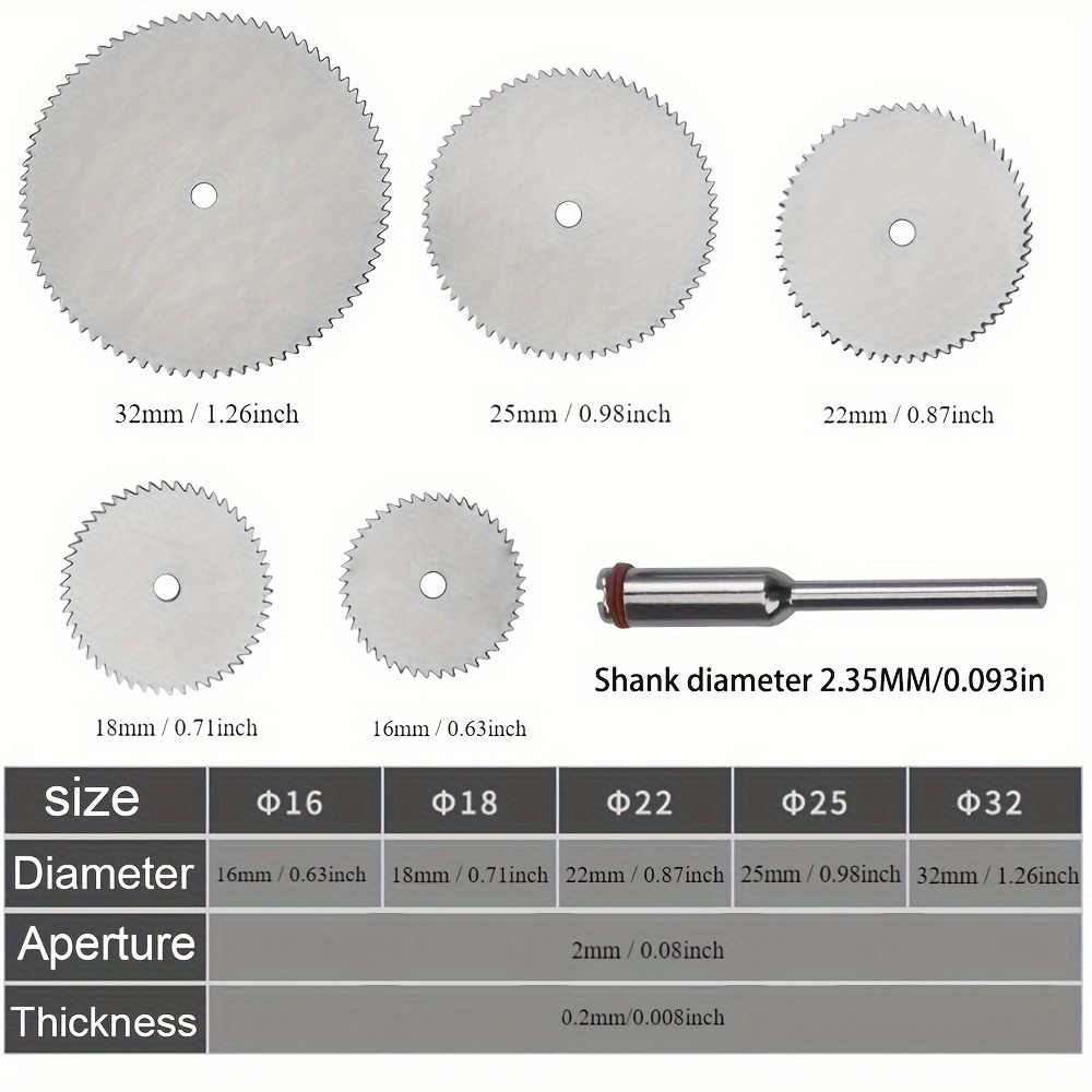 Outils rotatifs HSS lames de scie circulaire disques de coupe mandrin coupe  Mini-lame de scie - Chine Lames de scie, outil rotatif