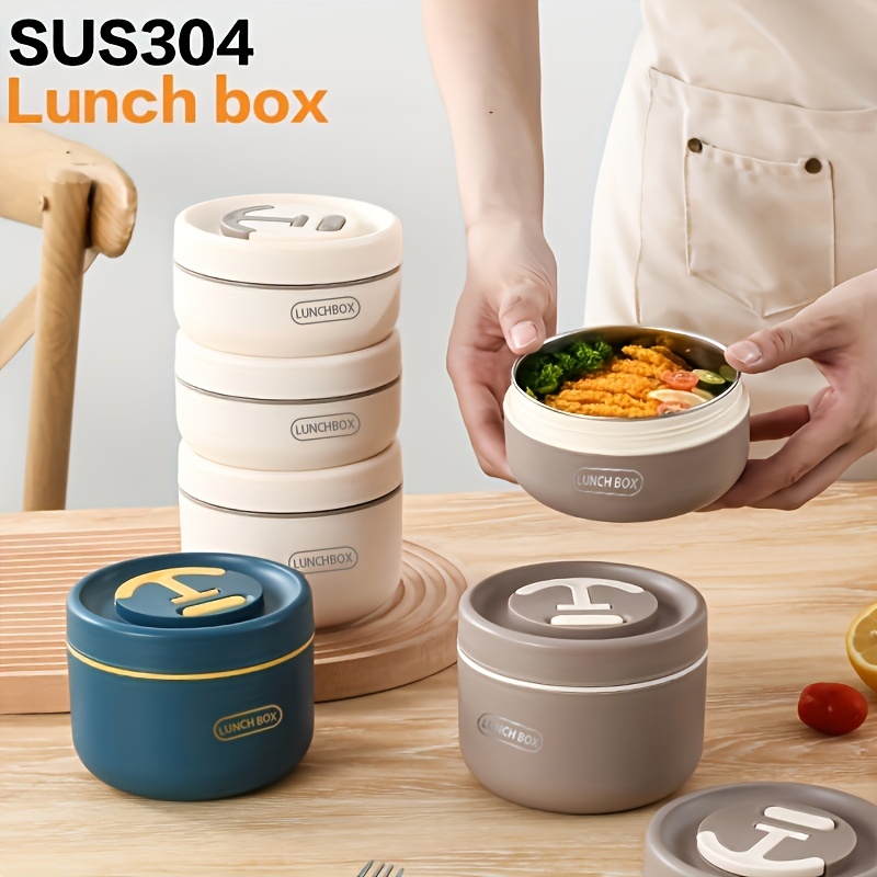 Multilayer Stainless Steel Lunch Box For Kids Thermos Food Jar Bento Box  With Soup Cup Japanese Snack Box Food Storage Container