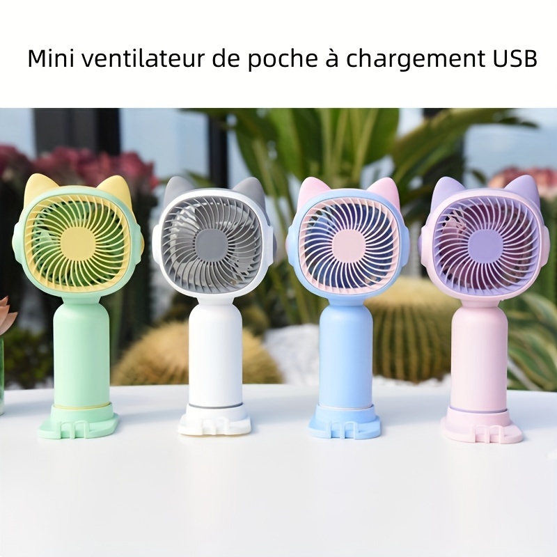 Mini ventilateur portatif mignon de bureau de petit - Temu Belgium