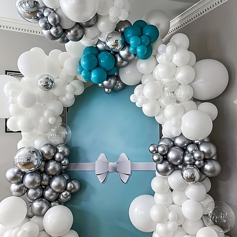  Globos blancos, globos de látex blanco de 12 pulgadas, 50 globos  de látex para decoración de fiestas, bodas, cumpleaños, bodas : Hogar y  Cocina