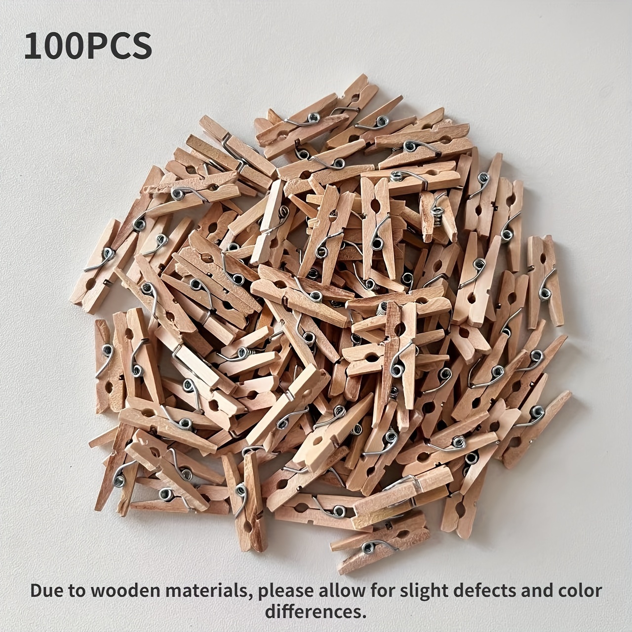 100Pcs/lot Wood Cloth Pegs Pins Quality Mini Clothes Pin Crafts