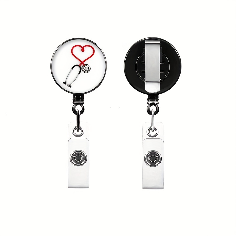 Retractable Medical Series Badge Holder Office School Cute - Temu Japan