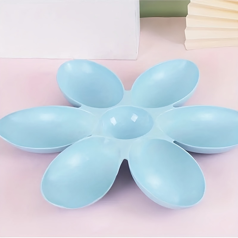 Creative Petal Shaped Plastic Cat Bowl Cat Food Bowl Water - Temu