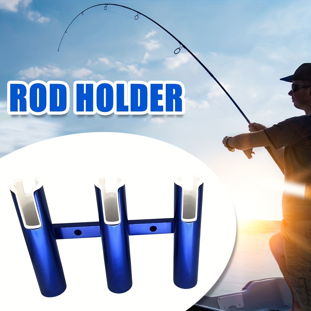 Aluminium Fishing Rod Holder 3 Link Tubes Rod Rack For Marine Yacht Boat  Truck Rv Blue, Don't Miss These Great Deals