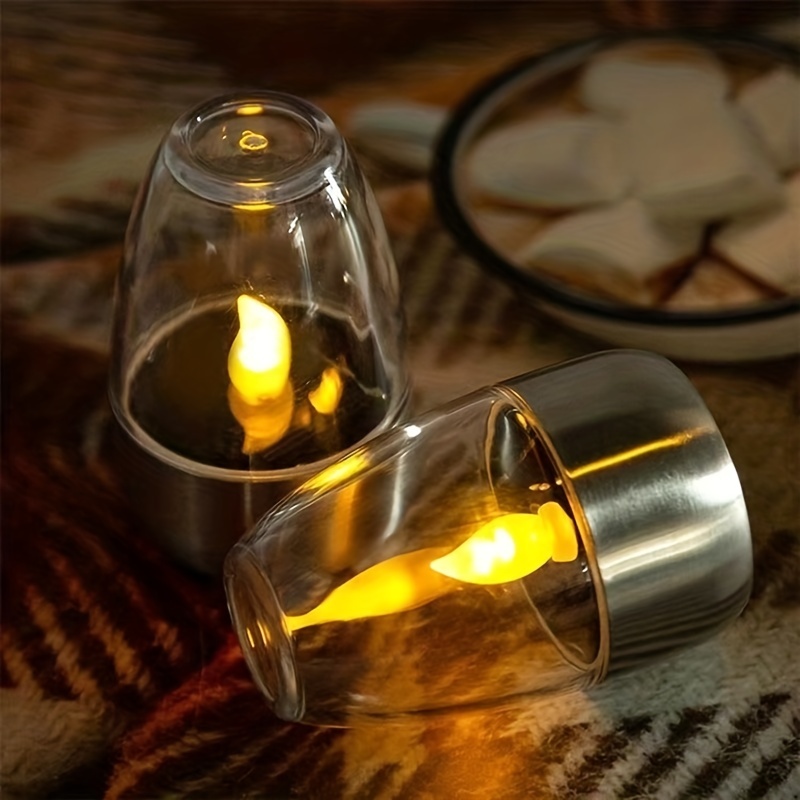 Imperméable Bougies LED Puissance solaire Thé Lumières Lumières sans flamme