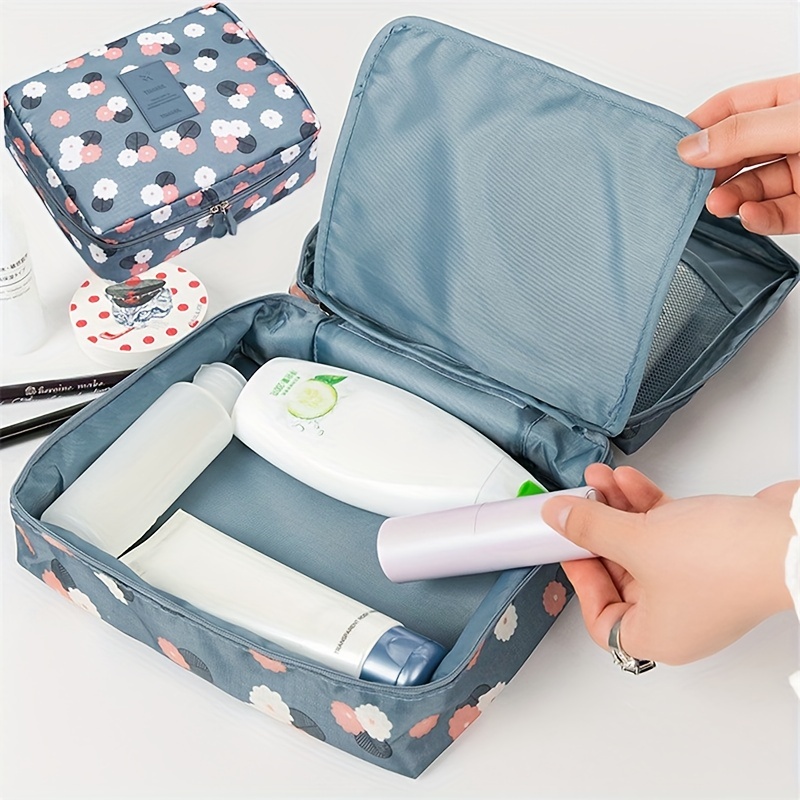 Daily Waterproof Commuting Cute Pu Leather Portable Travel Toiletry Bag -  Temu