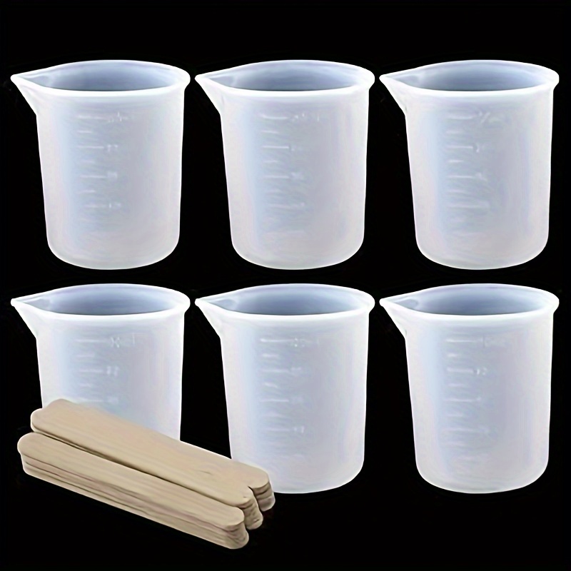 20Pcs Resin Cups Casting Epoxy Mixing Cup Silicone Mixing Cups
