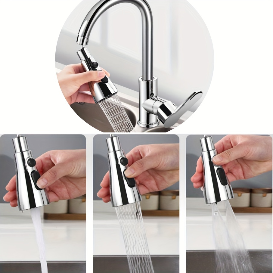 Acheter Tête de robinet rotative à 360 degrés, prolongateur de robinet,  pulvérisateur de robinet de cuisine résistant aux éclaboussures avec 3  Modes d'économie d'eau