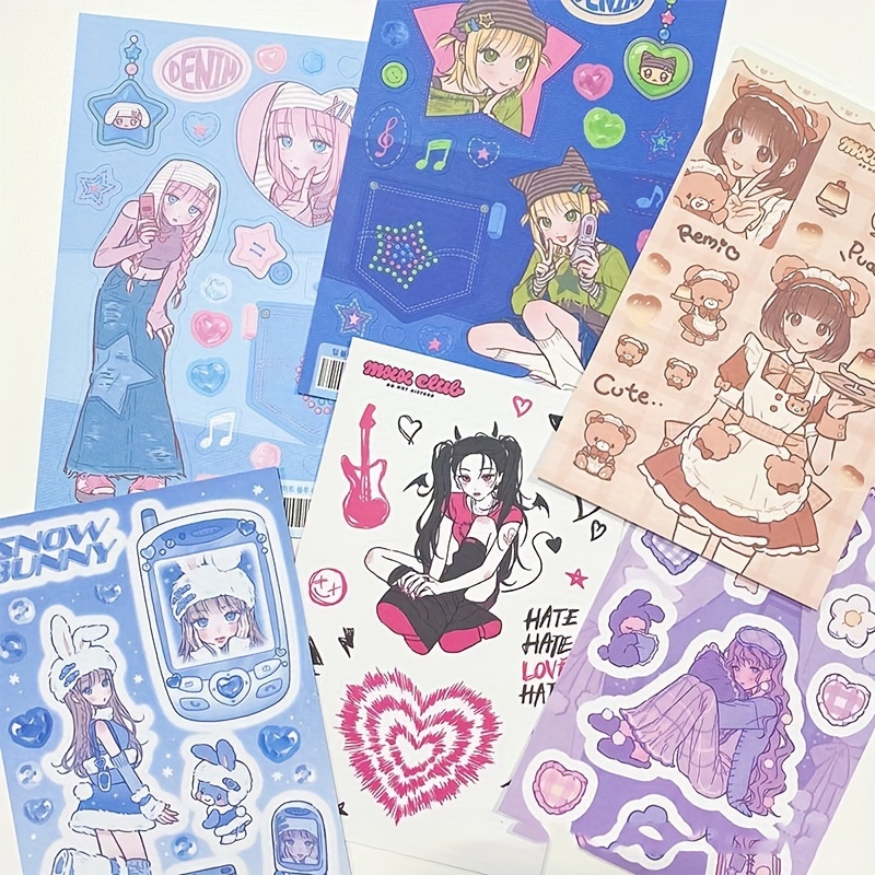 Cute Girls Stickers Diary Stickers Scrapbooking Decoration - Temu Austria