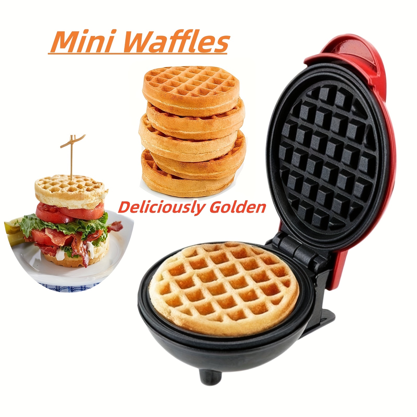Mini Waffle Maker, Stylish Toaster Oven Pancake Maker Mini Baking Cake  Sandwich Breakfast Maker Makes Individual Waffles, Keto Waffles, Fast  Heating, Easy To Clean, Dual Non-stick Surfaces, Diameter Baking Pan - Temu