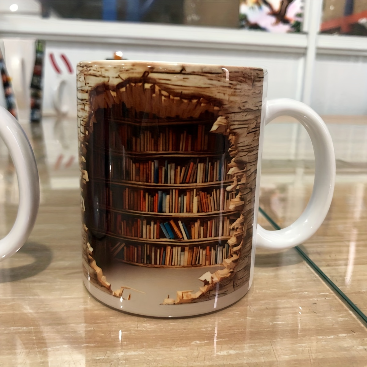 Book Lover Cup Library Coffee Cup Cute Book Reader Mug 