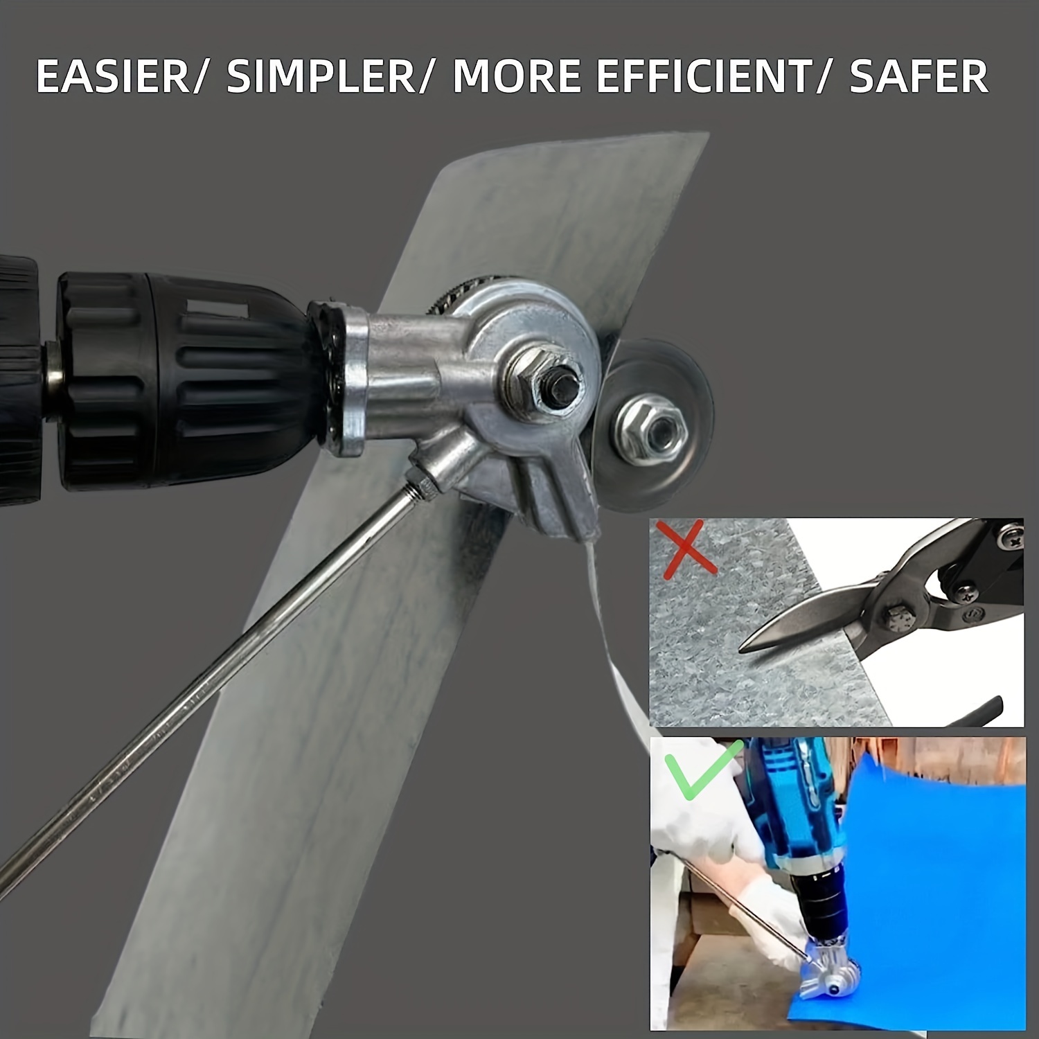 Electric Drill Refitting Plate Shears Sheet Cutter Metal - Temu
