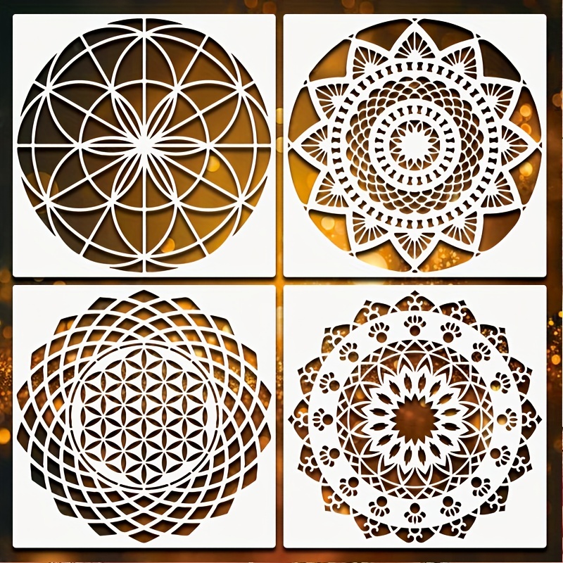 120cm - 240cm Stencil Mandala Extra Large For Painting Big Round Wall Walls  Floor Template Paint Templates Larges Decors S245