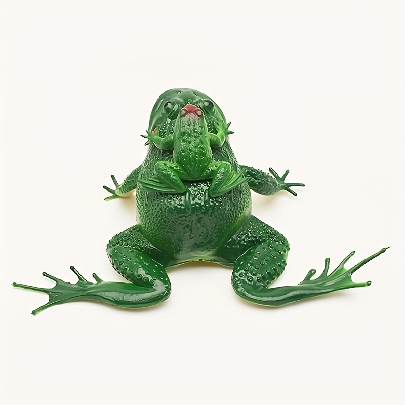 Toy Frog Prop Screaming Frogs Prank Toys Tricky Realistic Toad Animal Mini Plastic Model Figures Simulation Sounding