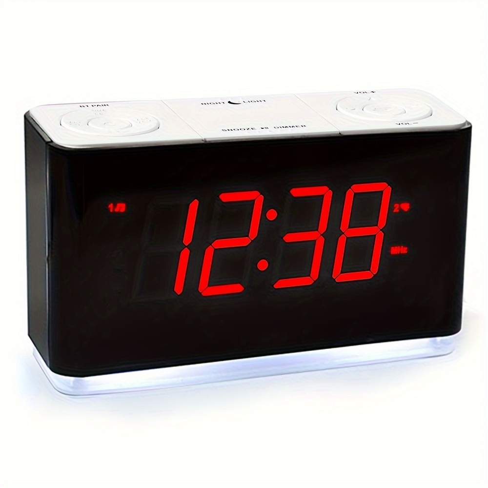 ORIA Reloj despertador analógico, reloj despertador silencioso, reloj  despertador sin tictac, pequeño reloj despertador con luz nocturna,  repetición