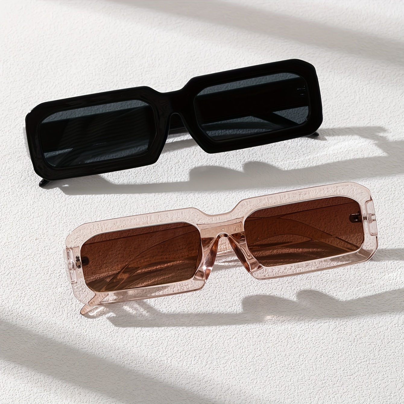 Men's Square Fashion Black Tea Color Sunglasses - Temu Belgium