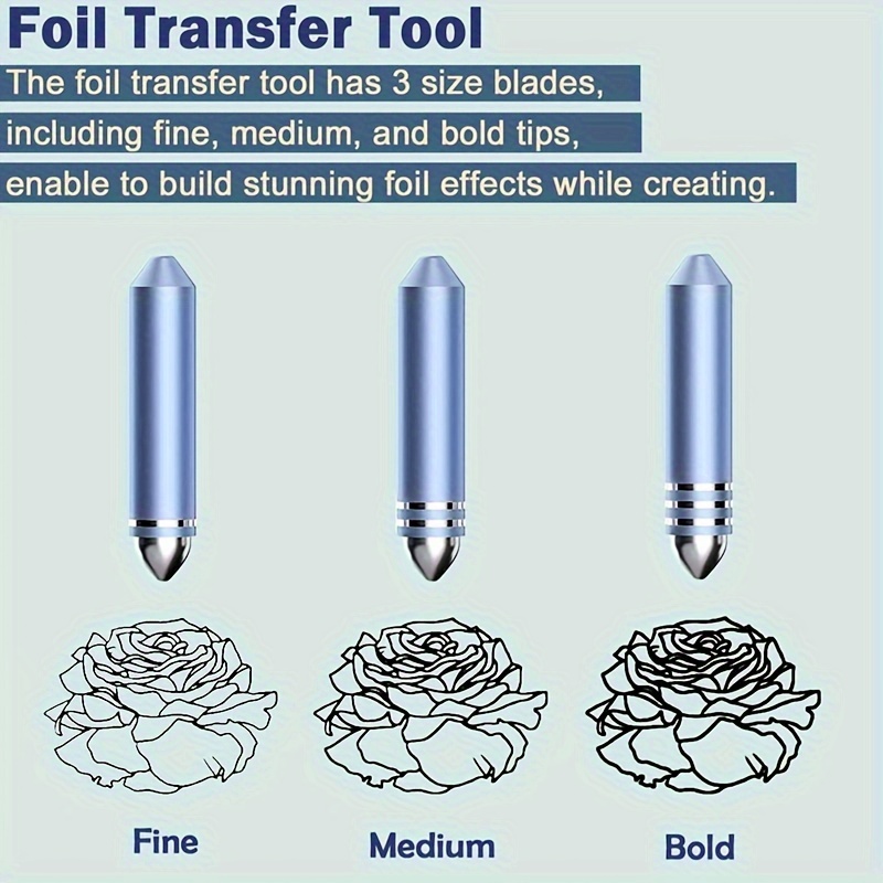 3 Blades Foil Transfer Tool Kit for Cricut Maker/Maker 3/Explore  One/Explore Air