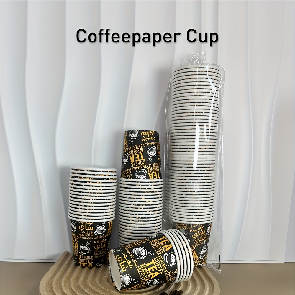 10/50 Thickened Disposable Paper Cups, Coffee Trial Cups, Household And  Commercial Anti Scald Drinking Cups, Tea Cups, Coffee Cups, Beverage Trial  Cups, Food Grade - Temu