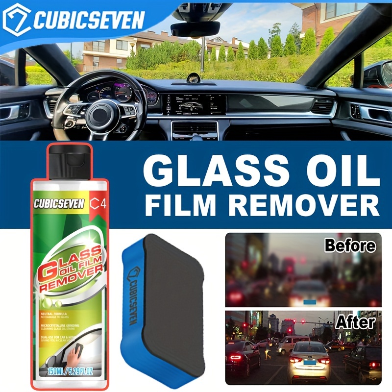 Auto Glass Oil Film Remover Stain Remover Oil Film Cleaner - Temu