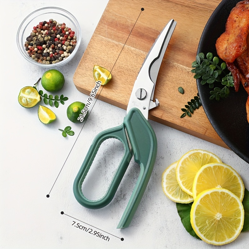 Heavy Duty Stainless Steel Chicken Bone Scissors for Kitchen Use