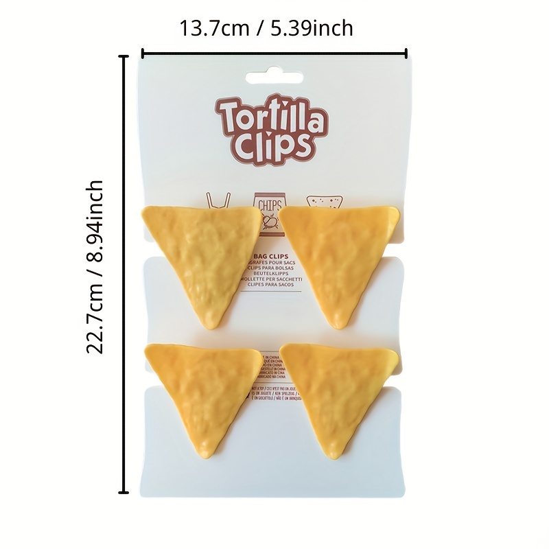 Fred Potato Chip Bag Clips, Set of 4