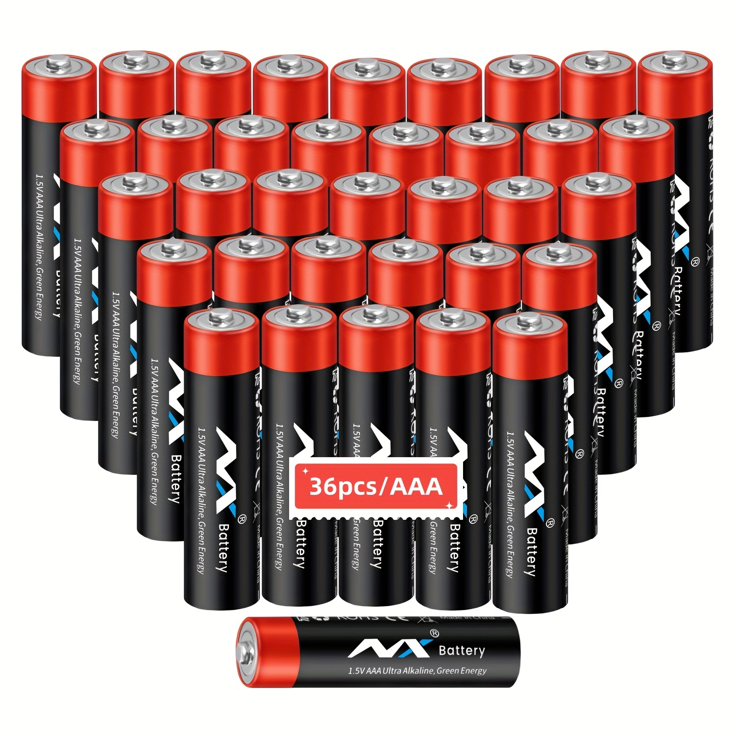  Batería recargable Aa 3000 mAh + AAA 1800 mAh batería recargable  1.2 V amarillo + cargador de batería USB. 1.2 V 12 Aa 12 Aaa+1 Charg :  Salud y Hogar