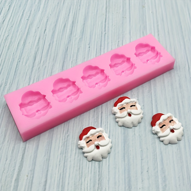 Christmas Cake Silicone Mold Diy 6 Cavity Santa Claus - Temu