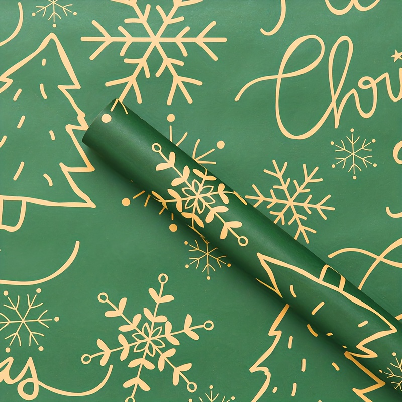 Emerald Green Gift Wrap | Green Wrapping Paper | Abstract Gift Wrap