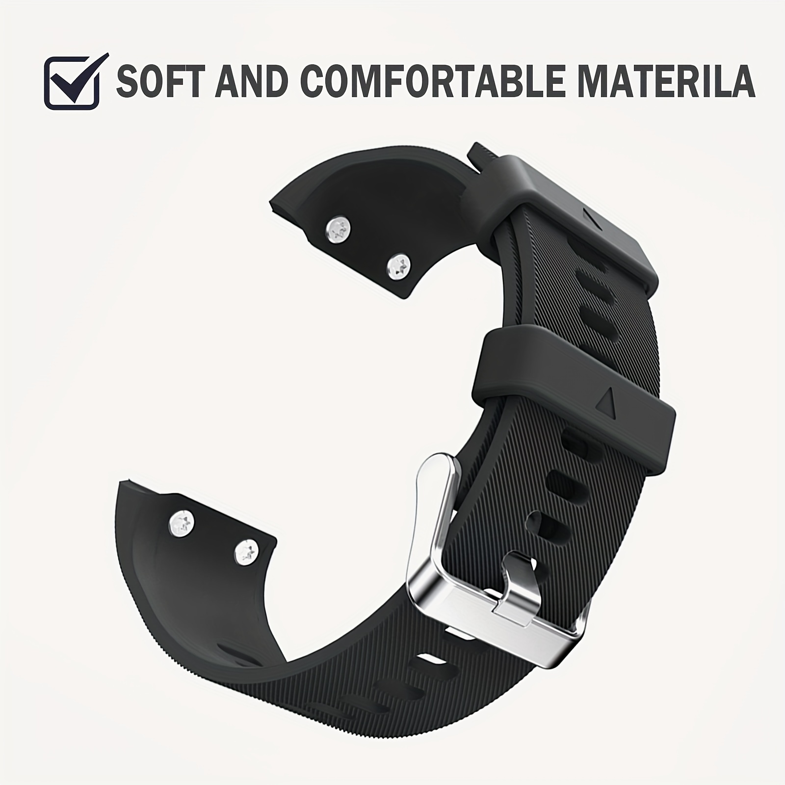 Correa de reloj de silicona compatible con Garmin Compatible Witherunner 35, Mode de Mujer