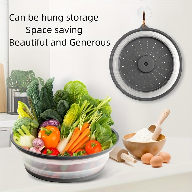 Microwave Splatter Cover Vented for Food, Splatter Guard & Colander Kitchen  Gadget for Fruit Vegetables Microwave Plate Cover with Hook