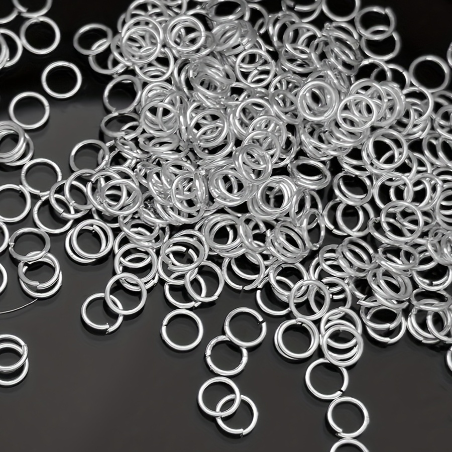 8mm Golden Iron Split Rings for Jewelry Making - Choose Count