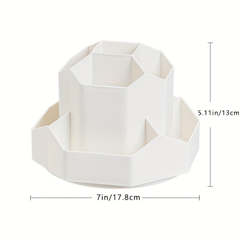 Desk Makeup Brush and Pen Holder Organizer Large Capacity Storage Box