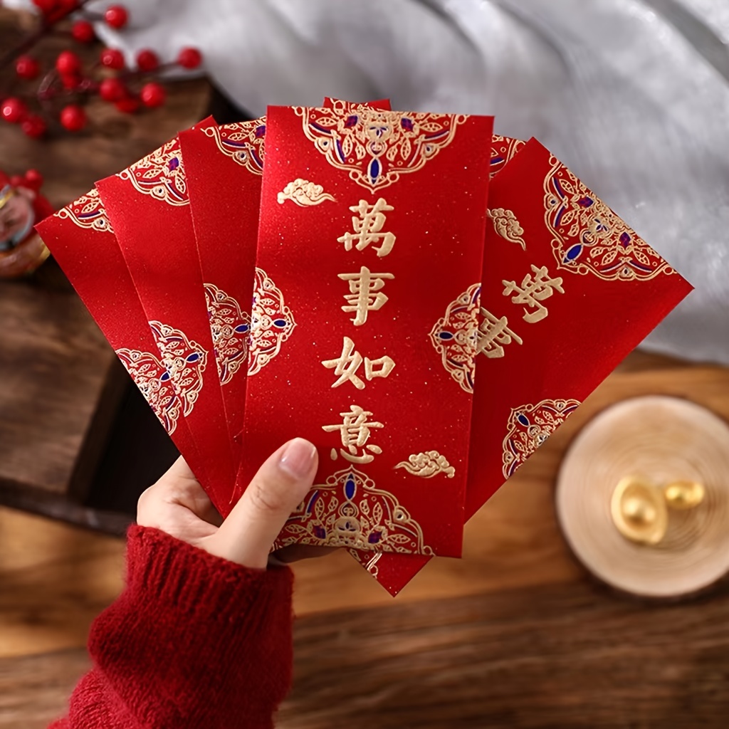 Chinese Red Envelope Hong Bao 6 Bundles 36pcs - Just Asian Food