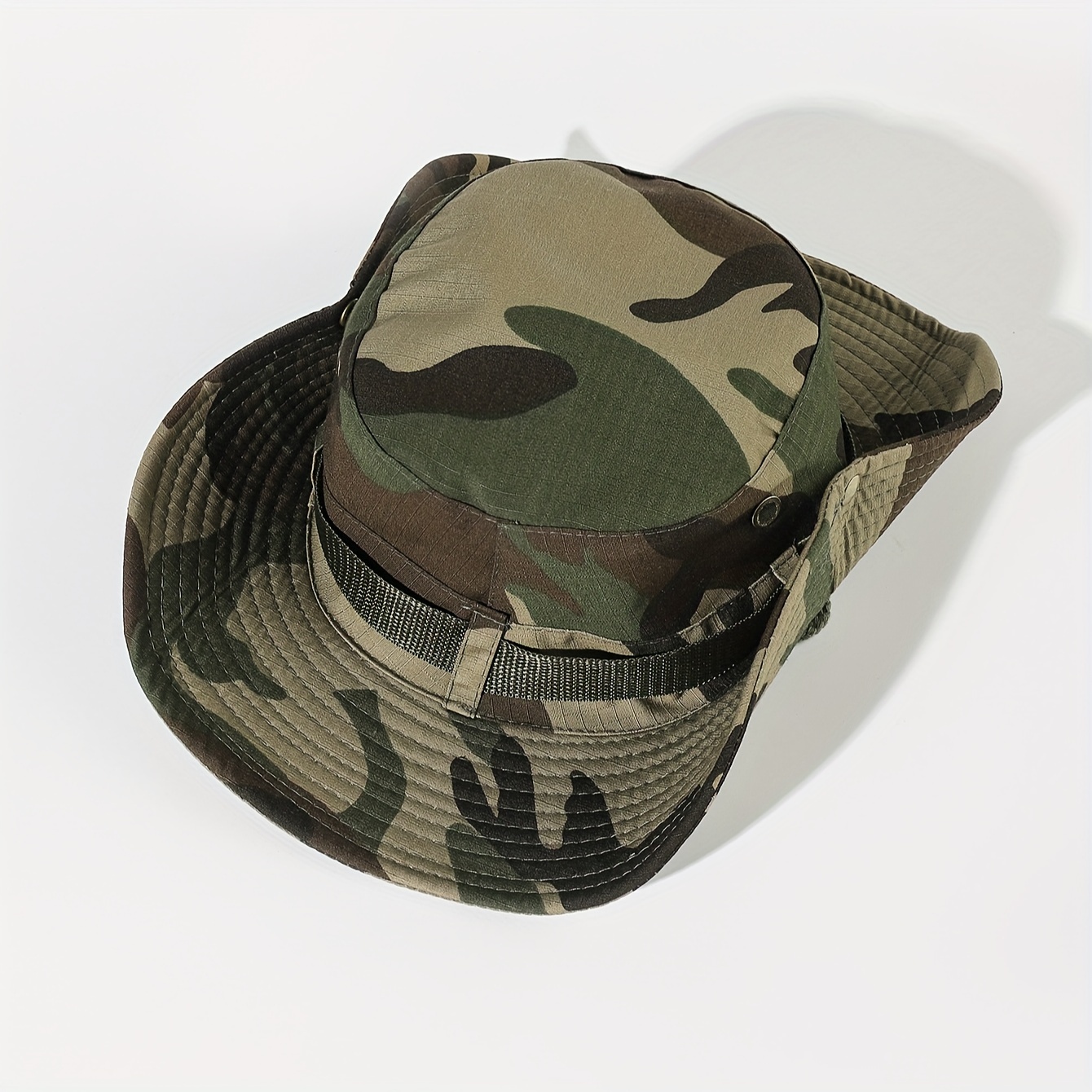 1PC Men's Outdoor Camouflage Big Brim Bucket Hat Suitable For Outdoor  Cycling