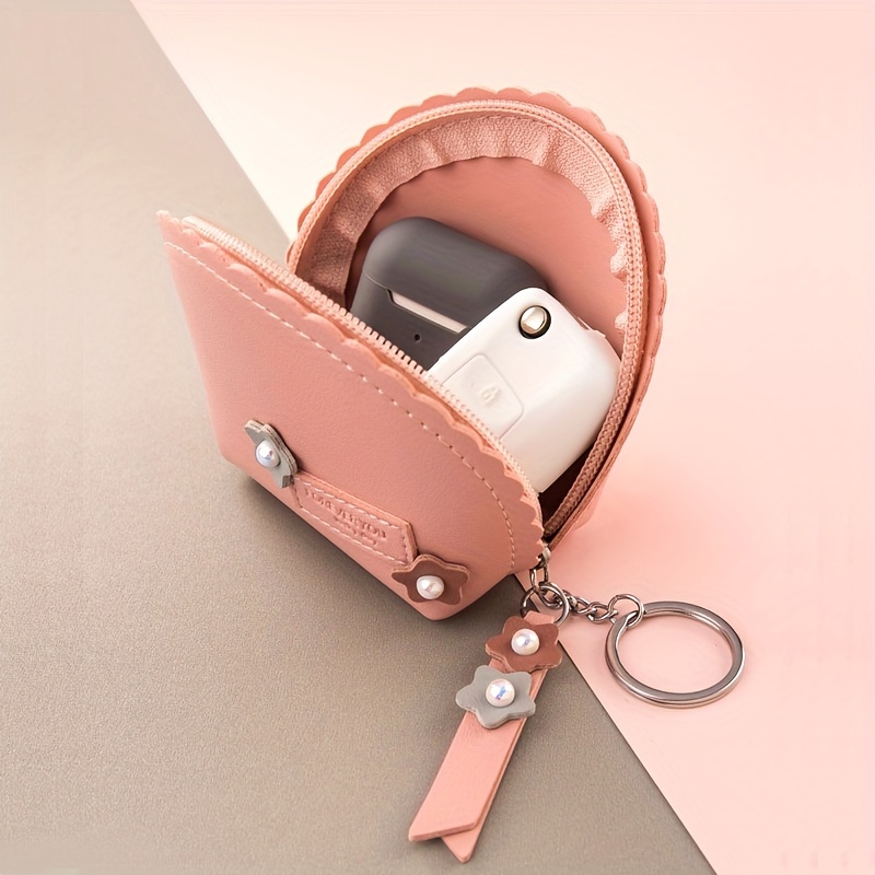 Women's Mini Zipper Pouch, Lightweight Storage Bag, Portable Versatile Keychain  Bag - Temu