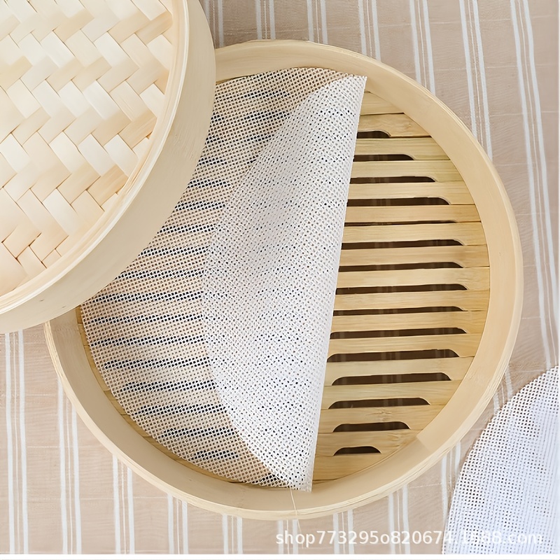 High Temperature Resistant Silicone Steamer Pad - Nonstick Round Cloth For  Outdoor And Home Kitchen Use - Temu