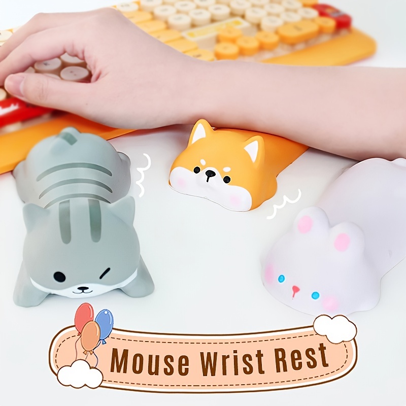 Cute Cartoon Wrist Rest Gel Mouse Pad Wrist Support For Computer Laptop PU  * ⚝