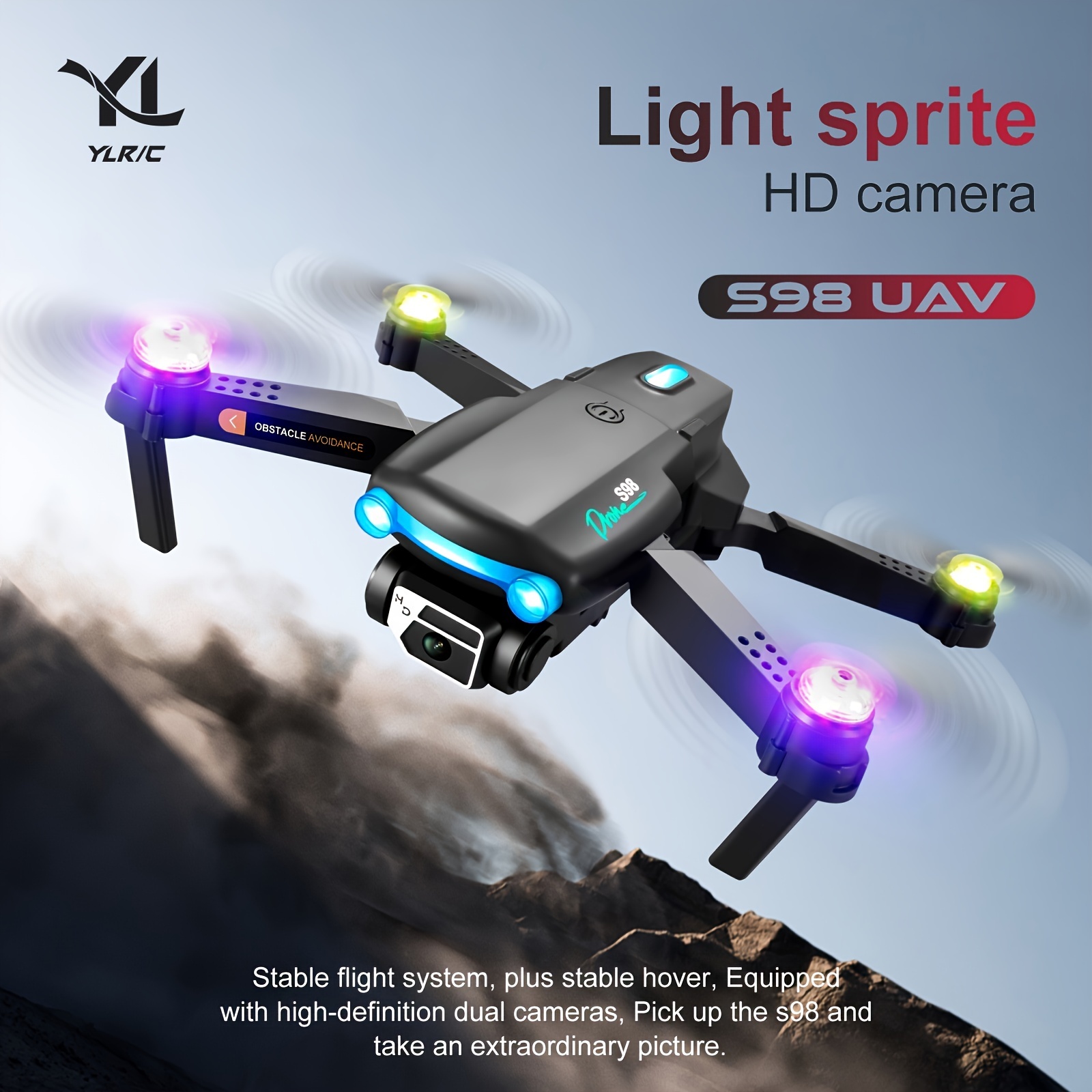 Mini Drone avec Caméra 720P HD, Drone avec Lumières LED pour Enfant,  Quadricoptère Hélicoptère RC avec 3 Batteries 21 Mins Jouet Cadeau pour  Garçons et Filles : : Jeux et Jouets