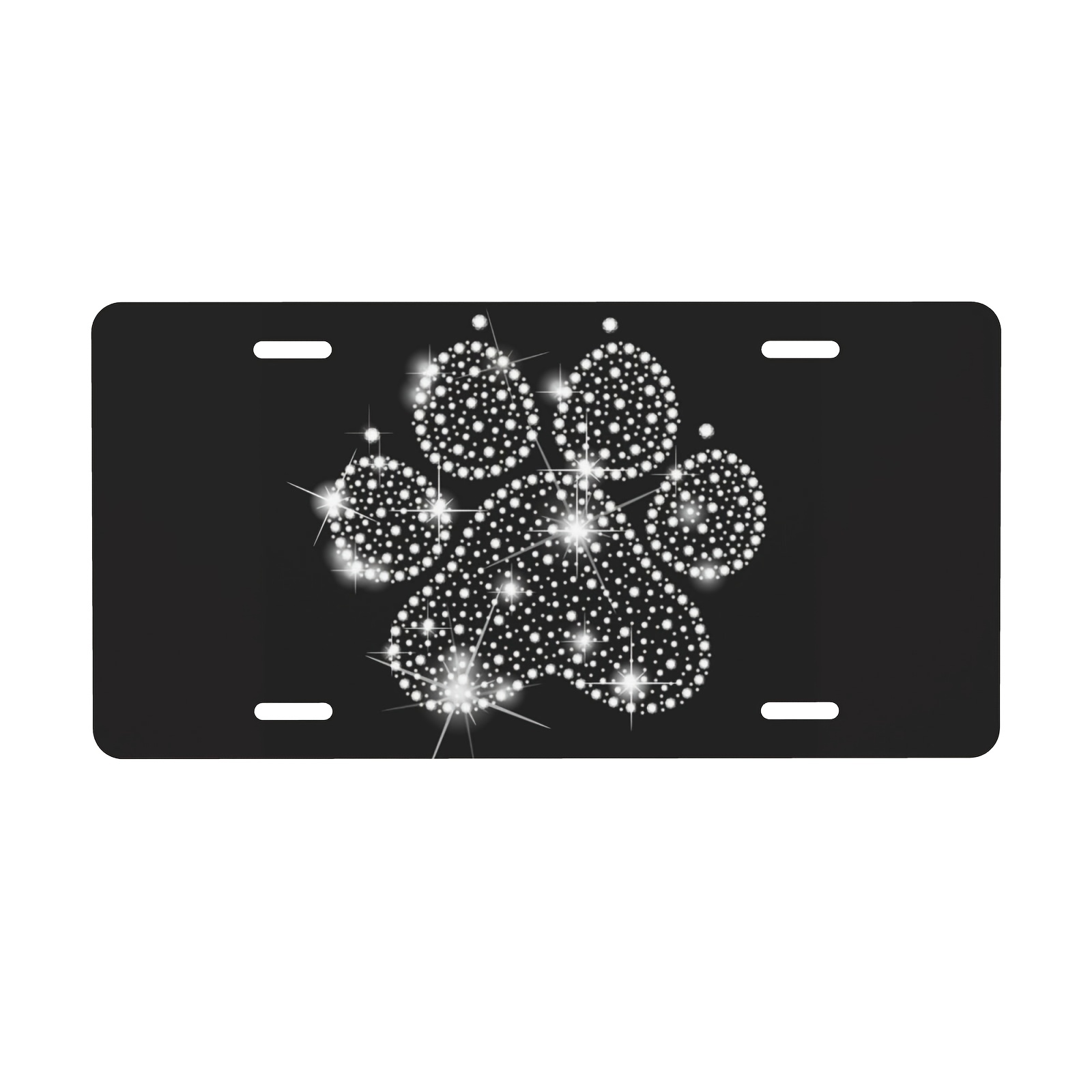 Cute Fluffy Honey Bumblebee Queen Bee Aluminum License Plate Decorative